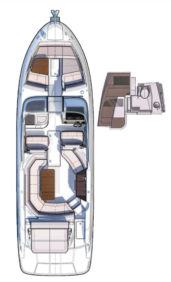 SEA RAY SLX 350 OBENANSICHT