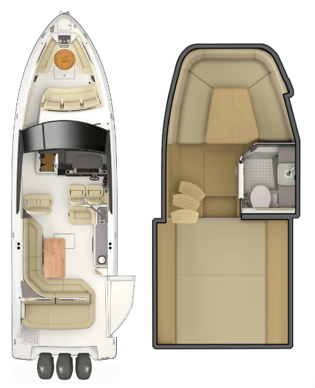 SEA RAY SLX 400 OB OBENANSICHT