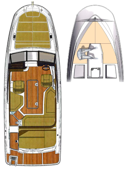 SEA RAY SUN SPORT 230 OBENANSICHT